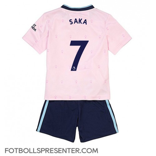 Arsenal Bukayo Saka #7 Tredje tröja Barn 2022-23 Kortärmad (+ korta byxor)
